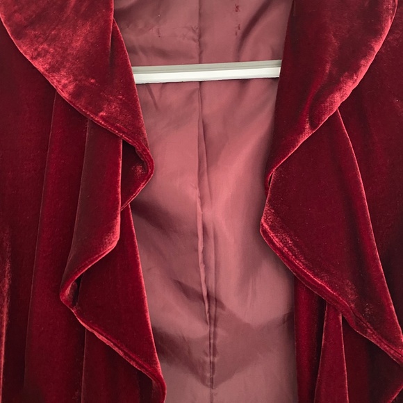 Vintage velvet long sleeve dressy jacket - Picture 9 of 9